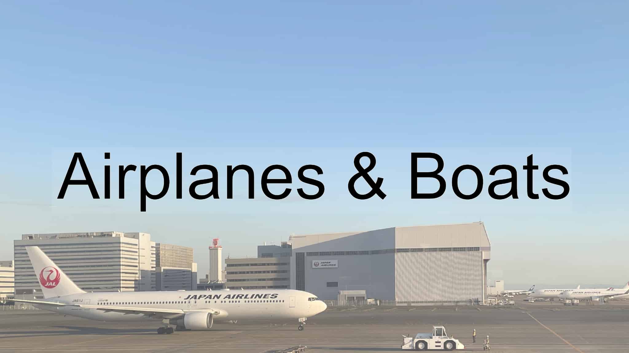 Airplane, Plane, Airport, Boat, Port