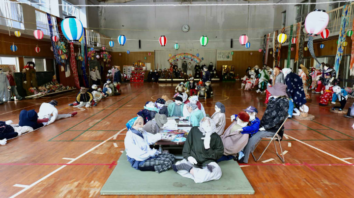 Scarecrow Village, Scarecrow, Village, Settlement, Tsukimi Ayano, Iya, Miyoshi City, Miyoshi, Tokushima Prefecture, Tokushima, Sightseeing, Depopulation, Japan